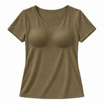 Built-In Bra Comfort T-Shirt