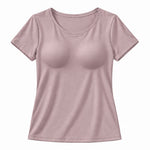Built-In Bra Comfort T-Shirt